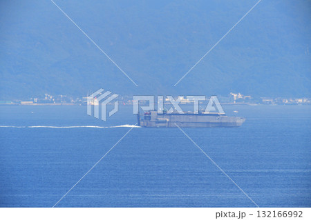 東京湾　浦賀水道　US NAVY　USNS GUAM　T-HST-1　東京湾フェリー　かなや丸 132166992