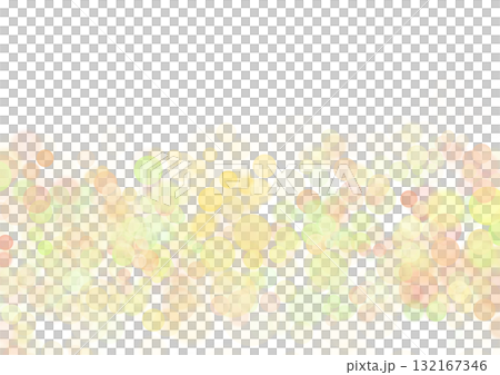 キラキラした光 玉ボケ 黄色のシャボンボケ透過背景 キラキラした光 玉ボケ 黄色のシャボンボケ透過背景 132167346
