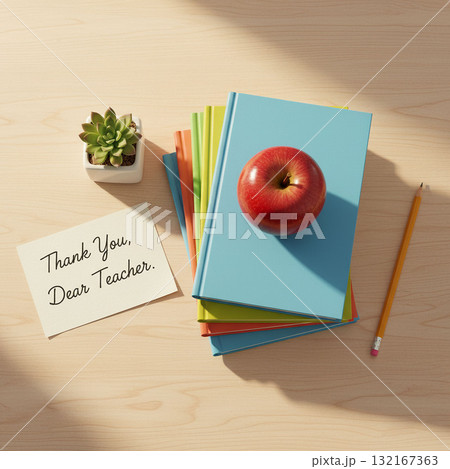 back to school concept with school supplies 132167363