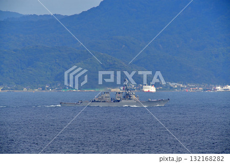 東京湾　浦賀水道　US NAVY　USS BENFOLD　DDG-65　東京湾フェリー　かなや丸 132168282