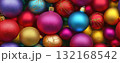 christmas balls seamless pattern background banner 132168542