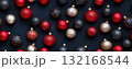 christmas balls seamless pattern background banner 132168544