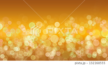 ゴールドのグラデーション キラキラした黄色と白の玉ボケ背景素材 ゴールドのグラデーション キラキラした黄色と白の玉ボケ背景素材 132168555