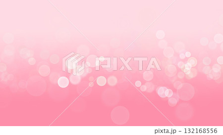 ピンクのグラデーション　キラキラしたシャボン玉　背景素材 132168556