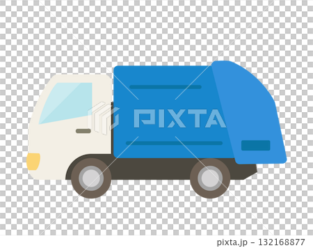 Garbage truck_flat 132168877