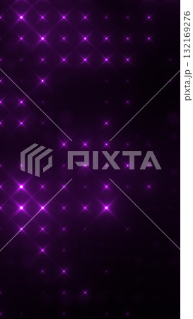 Abstract loop glowing purple bright disco wall with light bulbs 132169276