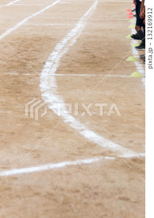運動会の白線 運動会の白線 132169912