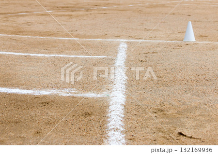 運動会の白線 運動会の白線 132169936