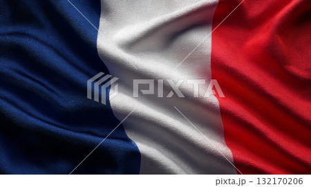 Somalias flag waving under a clear blue sky with fluffy white clouds on a sunny day 132170206