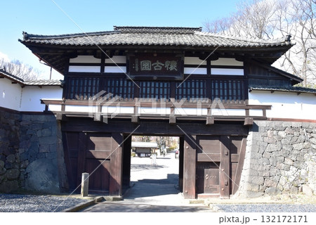 長野県 小諸城址懐古園の小諸城三の門 長野県 小諸城址懐古園の小諸城三の門 132172171