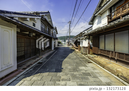 日向　美々津の町並み　石畳　宮崎県日向市 132173128