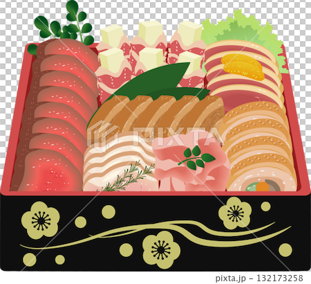 Meat New Year's feast Meat New Year's feast 132173258