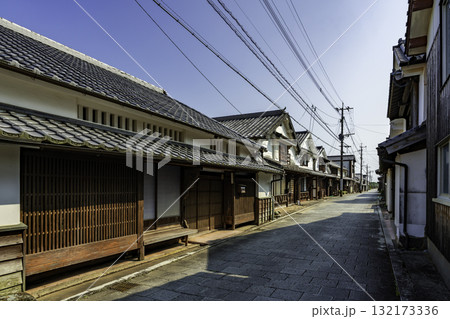 日向　美々津の町並み　石畳　宮崎県日向市 132173336