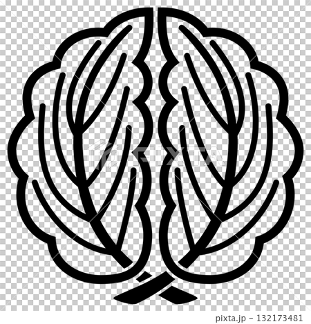 這是家族徽章。名字叫做「蒼影抱柏」。 132173481