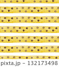 Watercolor yellow stripes with brown polka dots. Simple seamless striped pattern for your design Watercolor yellow stripes with brown polka dots. Simple seamless striped pattern for your design 132173498