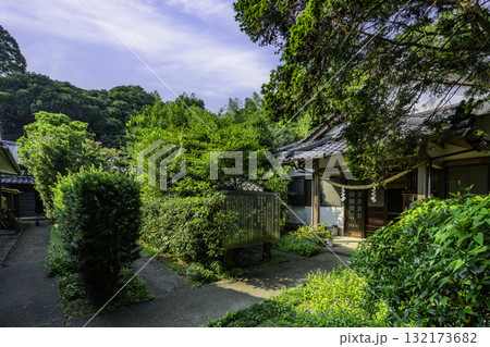 日向 美々津の町並み 橋口氏庭園 入口 宮崎県日向市 日向 美々津の町並み 橋口氏庭園 入口 宮崎県日向市 132173682