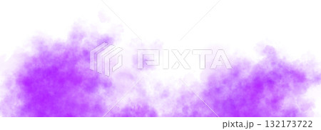 Violet smoky transparent background with dense fog clouds and realistic vapor texture for mystical ambient compositions 132173722