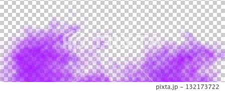 Violet smoky transparent background with dense fog clouds and realistic vapor texture for mystical ambient compositions 132173722