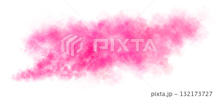 Soft pink smoke cloud trail on transparent background with realistic puff explosion effect and chemical spray Soft pink smoke cloud trail on transparent background with realistic puff explosion effect and chemical spray 132173727
