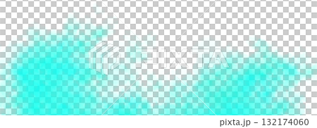 Light blue smoky transparent background with dense fog clouds and realistic vapor texture for calm airy compositions 132174060