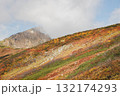 雲湧く紅葉の立山 132174293