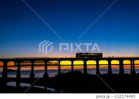 惣郷川橋梁－山陰本線の風景 132174495