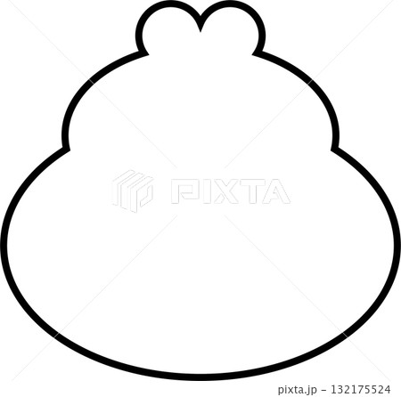 シンプルがまくち財布イラスト 132175524