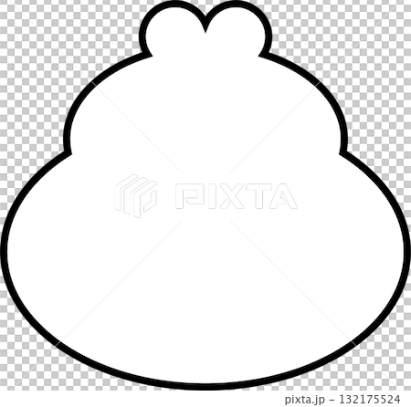 シンプルがまくち財布イラスト 132175524