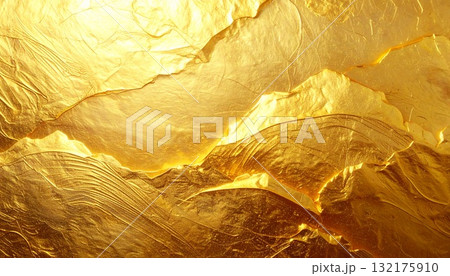 ゴールドのグラデーションが美しい抽象的な背景 ゴールドのグラデーションが美しい抽象的な背景 132175910