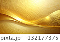 金色の波型の背景素材 132177375