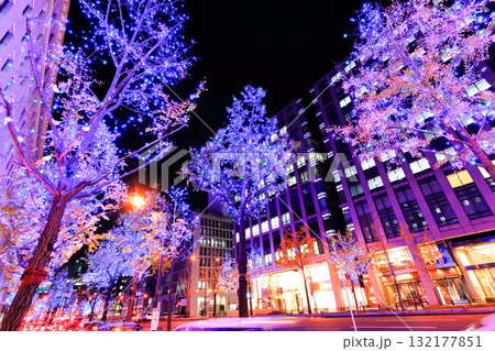 【大阪府】御堂筋イルミネーション 【大阪府】御堂筋イルミネーション 132177851