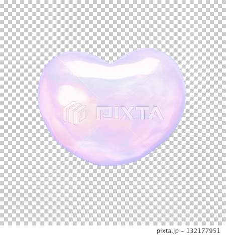 蓬鬆貼紙式 3D 插畫心型 蓬鬆貼紙式 3D 插畫心型 132177951