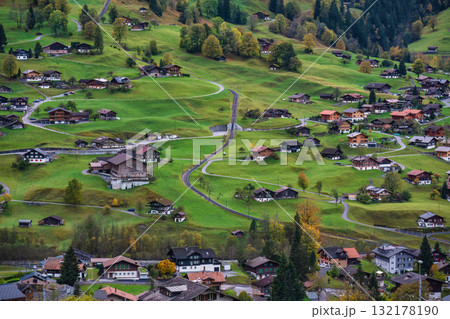 Grindelwald Switzerland, Swiss house at village Grindelwald Switzerland, Swiss house at village 132178190