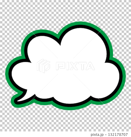 Simple speech bubble illustration - Fluffy 132178707