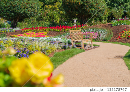 ぎふワールド・ローズガーデン、秋の花壇〈岐阜県可児市〉 132178767
