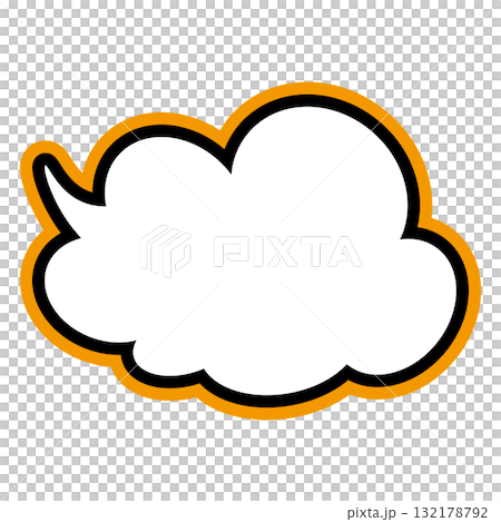 簡單的語音氣泡圖-蓬鬆 132178792