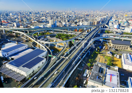 【大阪府】晴天の東大阪ジャンクション 132178828