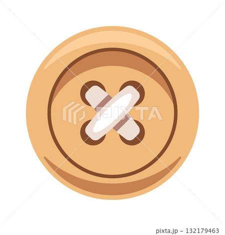 Classic round button for sewing 132179463