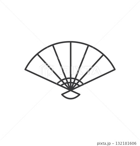 traditional fan icon 132181606