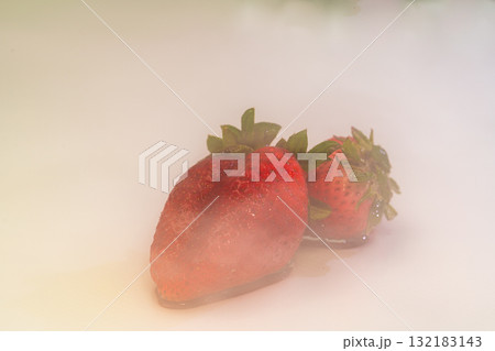 Fresh Red Grapes in Soft Mist 132183143