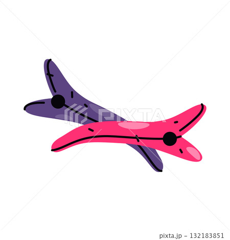 Hair clip or woman beauty accessory. Vector comb item for personal care and fashion. Decorative clamp, pin for holding hair. Feminine grooming element for grooming hairstyle and arrangement. Barrette. 132183851