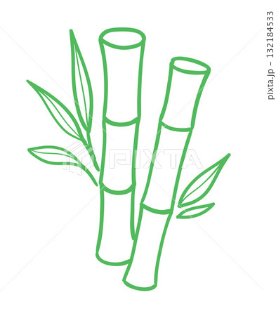 Minimal bamboo illustration 132184533