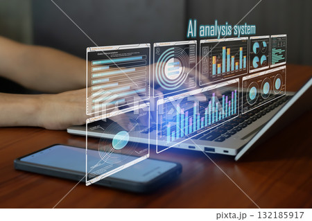 The concept of using AI in data analysis The concept of using AI in data analysis 132185917