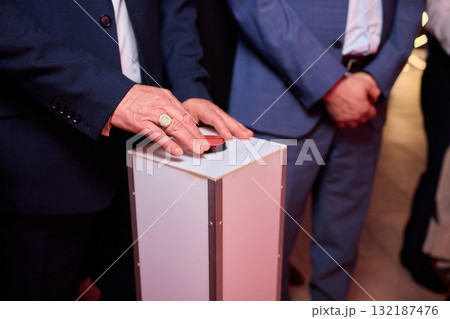 The Exciting Quiz Show Contestants Are All Set and Ready to Play for an Amazing Experience 132187476