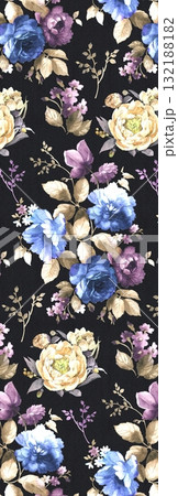 Assorted Handpainted Floral Geometric Cartoon Patterned Decorative Paper Collection 132188182