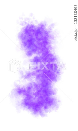 Swirling violet smoke with soft luminous glow and elegant rounded shape on transparent background forming mystical vapor trail Swirling violet smoke with soft luminous glow and elegant rounded shape on transparent background forming mystical vapor trail 132188468