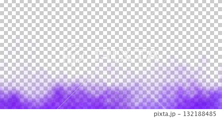 Violet smoke on transparent background with soft fog texture and swirling motion effect for dreamy, fantasy or mystical compositions 132188485
