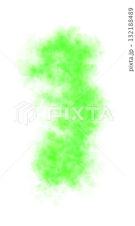 Swirling green smoke cloud with soft rounded shape on transparent background vibrant glowing misty form illustration Swirling green smoke cloud with soft rounded shape on transparent background vibrant glowing misty form illustration 132188489