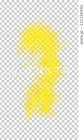 Swirling yellow smoke cloud with luminous bright glow and soft rounded shape on transparent background abstract vapor Swirling yellow smoke cloud with luminous bright glow and soft rounded shape on transparent background abstract vapor 132188492