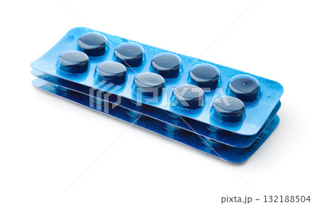 Activated charcoal pills in blister packs Activated charcoal pills in blister packs 132188504